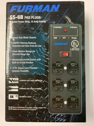 Furman Ss-6b 6 Multicontactos De Corriente Supresor De Picos