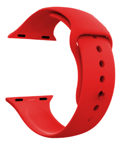 Malla Smart Watch 42 44 Mm Silicona Rojo 4.2 Cm