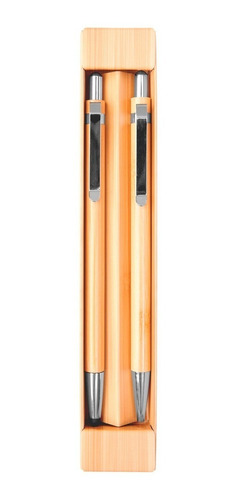 Set De Bolígrafo Y Lápiz  En Bambu