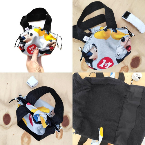Bolsinha Toalhinha De Mão Porta Kit Higiene Bucal Infantil