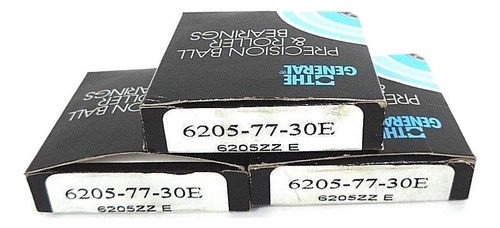 Lot Of 3 Nib Gbc 6205-77-30e Bearings 62057730e, 6205zz  Zzg