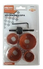 Juego Set De 5 Mechas Copa Para Madera Marca Hicen 