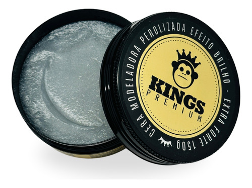 Cera Modeladora Perolada 150g - Kings, Frizz Controlado