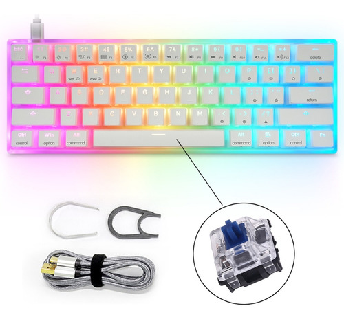 (bl) Teclado Compacto Con Cable, 61 Teclas, Pequeño, Portáti