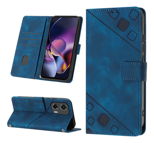 Funda Cartera Flip Relieve Para Moto G Stylus 5g 2024