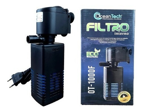 Filtro Interno Com Bomba Aquário Ot-1000f Oceantech 650l/h