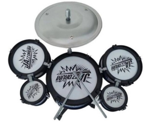 Brinquedo Bateria C/ Baquetas E Divertido Pais E Filhos