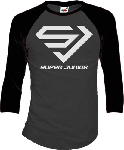 Super Junior Playeras Manga 3/4 Para Hombre Y Mujer D4