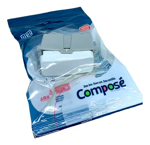 Interruptor Simples 10a 250v Composé Branco - Weg