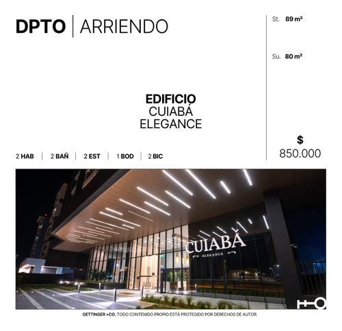 Departamento En Arriendo - Edificio Cuiabá Elegance
