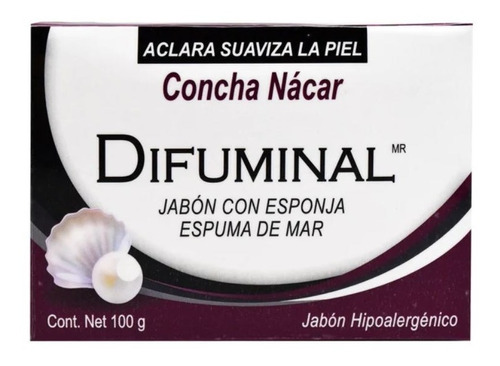 Jabon Con Esponja Concha Nacar Difuminal 100g