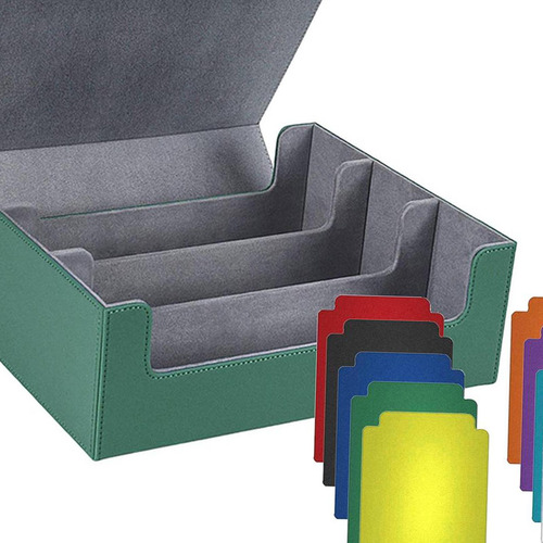 { Caja De Verde Forro Gris