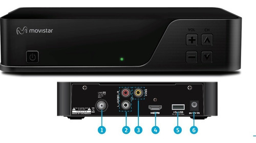 Decodificador Movistar Hd 115 Canales Digital 74 Canales Hds