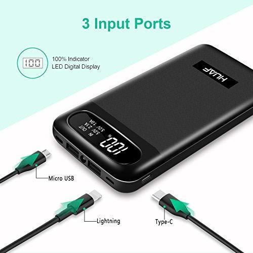 Power Bank Cargador Portatil Con Bateria De Alta Capacidad D