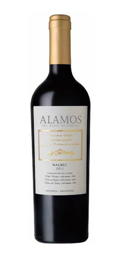 Pack X 6 Unid Vino  Malbec 750 Cc Alamos Vinos Alta Gama