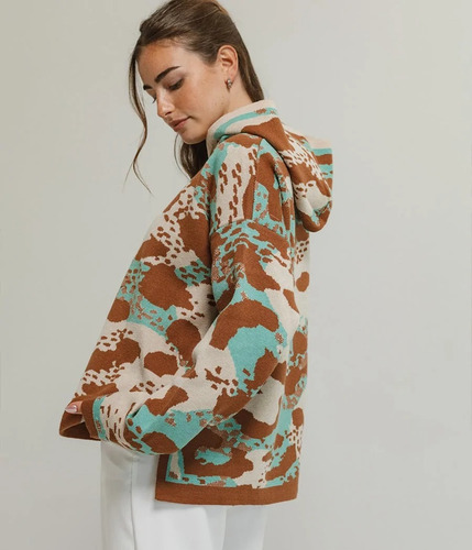 Sweater Con Capucha Doble Tejido De Bremer - Albania