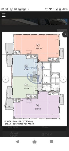 Imagem 6 de 11 de Salas Novas 128,54m² Na Avenida Angelica, Com Sacada Em 3 Vagas, 500m Metro ! - V-2083