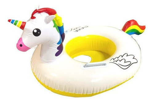 Flotador Inflable Piscina Unicornio Niños Colores Verano