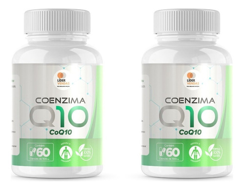 Coenzima Q10 100mg (ubiquinona) C/ 60 Cápsulas Kit 4 Potes Sabor Neutro