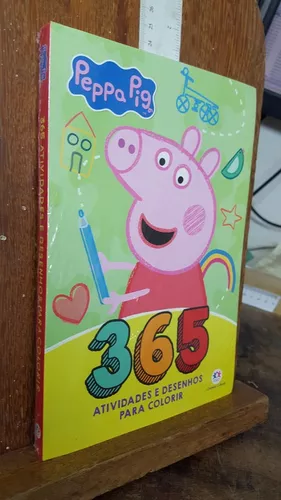 Livro 365 Atividades e Desenhos Para Colorir Peppa Pig