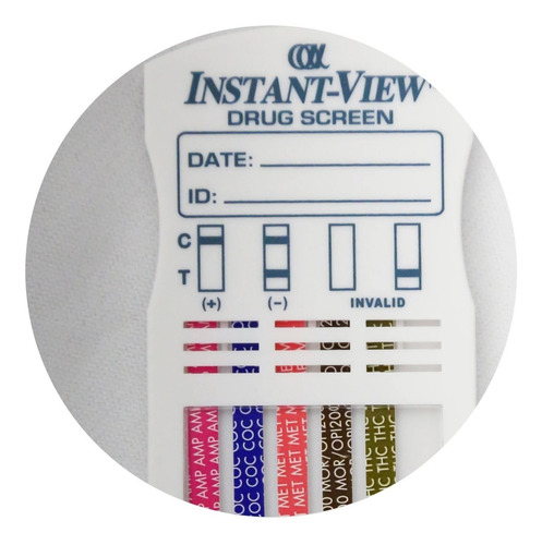 Panel Instant-view Detecta 6 Drogas - Caja Con 25 Pruebas