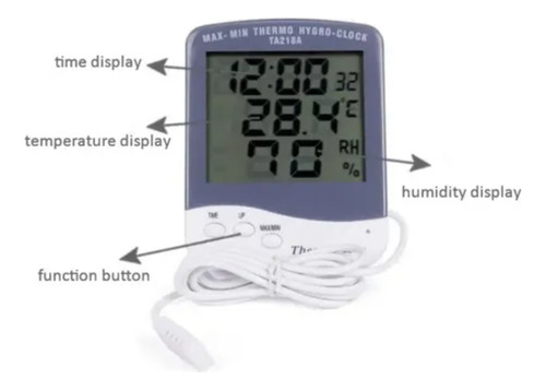 Medidor Digital Tds Conductividad+ Termohigrometro Con Sonda