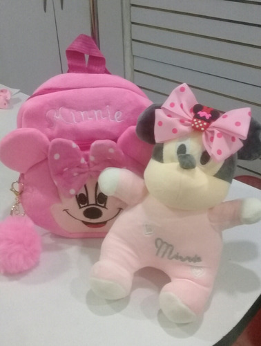 Peluche Minnie Mouse + Morral 