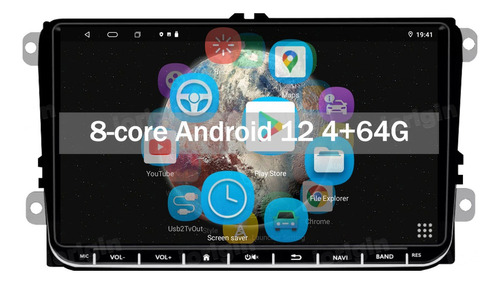 Estéreo De Coche Android Gps Jetta Mk6 Bora Tiguan Vento Gol