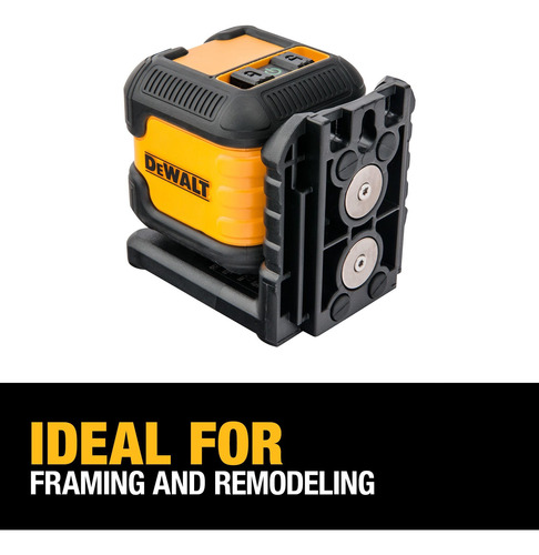 Nivel Láser Dewalt Dw08802cg Green Cross, 17 M, Alcance Ip54