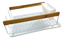 Comprar Escurridor Secaplatos Bandeja Y Porta Cubiertos Acero Bambu