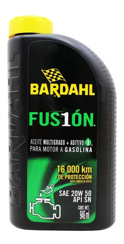 Aceite Fusion Multigrado 20w50 + Aditivo B1 Bardahl 946ml
