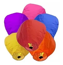 Comprar 50 Globos De Cantoya Fiestas Con Cera Liso 