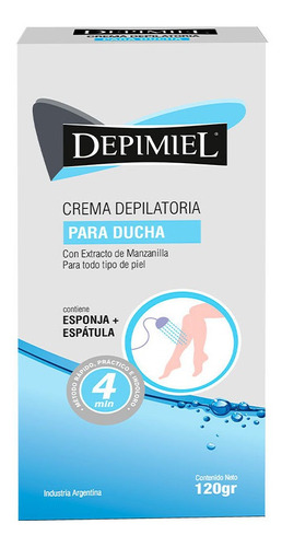 Crema Depilatoria Para Ducha Depimiel Con Manzanilla X 120 G