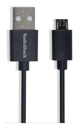 Cable Usb-micro Usb Radioshack (negro, 90 Cm) | 81220 Color Negro