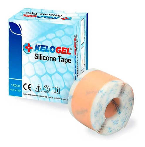 Kelogel Tape Silicone Médico Hospitalar 4cm X 1,5 Metros