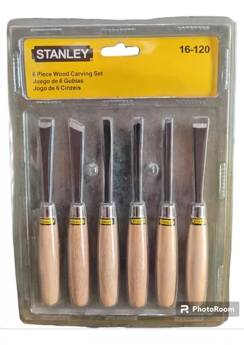 Juego 6 Gubias Tallar Madera Herramienta Stanley Artesanal Modelismo