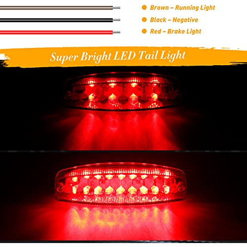 Luz Trasera Universal Quasco, 12 V, Luz Trasera Led Para Atv