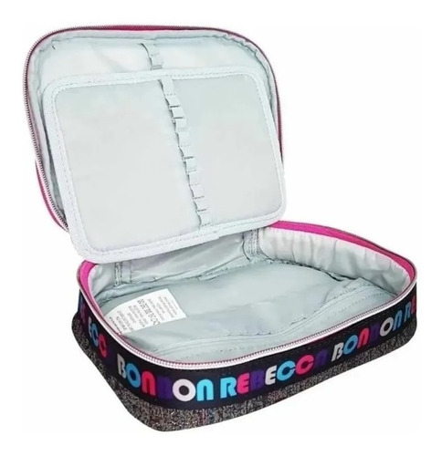Imagem 5 de 5 de Mochila Rebecca Bonbon Rodinha Estojo Bordeaux Mochilete