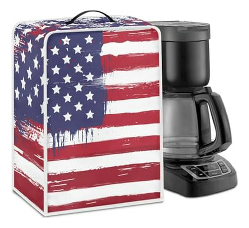 Funda Para Máquina De Café Con Bandera Americana Con Mango D