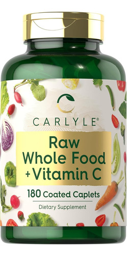 Carlyle Multivitamínico Whole Food + Vitamina C Con 180 Tabs
