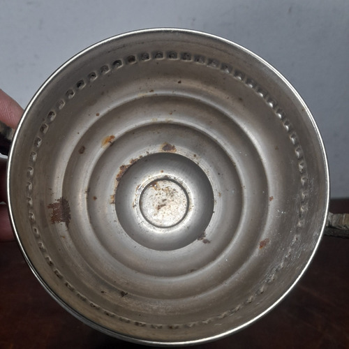 Imagem 8 de 10 de Troféu Antigo Metal Ferro Folheado Prata 1969 Marcas De Uso
