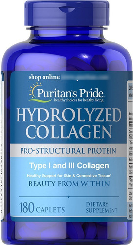 Colageno Hidrolizado Hydrolyzed Collagen, 180 Cap