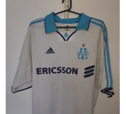 Camiseta Olympique Marsella adidas 2001 Ericsson Pires T.l