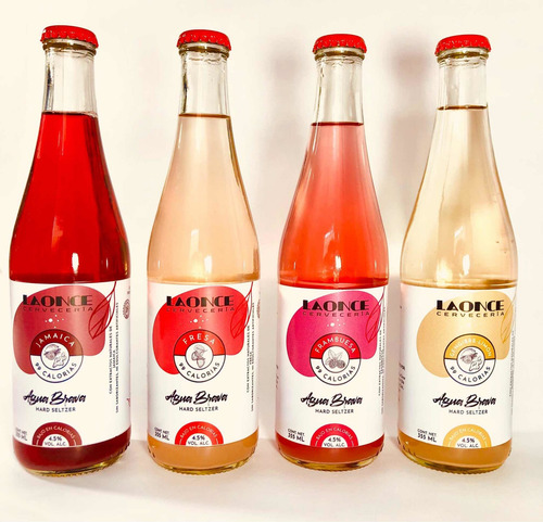 Hard Seltzer La Once Cervecería 12 Pack Mix De Sabores 355ml