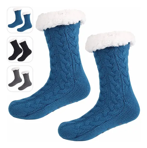 3 Paia Calze Invernali Donna 100% Lana Morbide Termiche Altezza Polpaccio