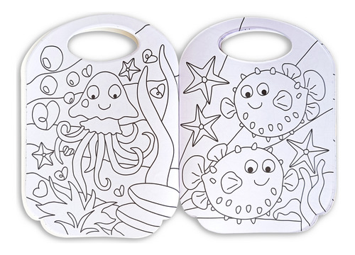 4 Libros Para Colorear. Maletitas Con Stickers