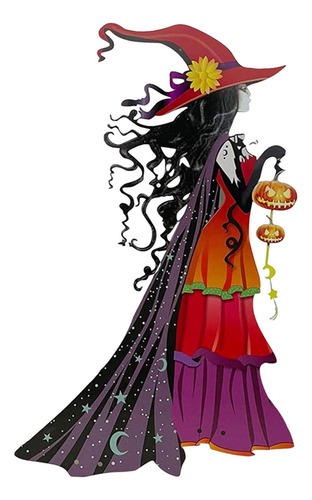 Cartel De Halloween Con Decoración De Jardín De 39cmx20cm