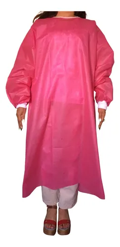 Bata quirurgica desechable rosa hot sale