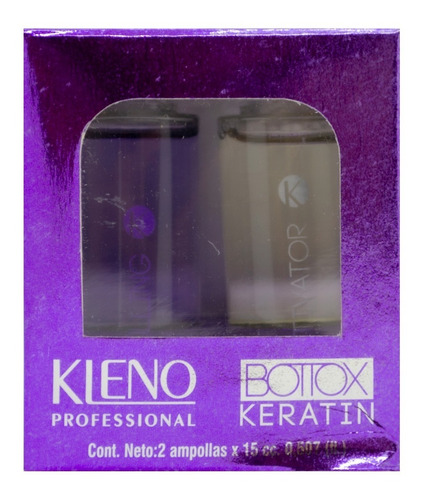 Kleno Bottox Keratin X2 Ampollas Lacios Perfectos Cabello