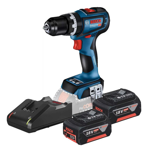 Furadeira E Parafusadeira Bosch Imp 2bat 4ah Gsb 18v-90c Biv